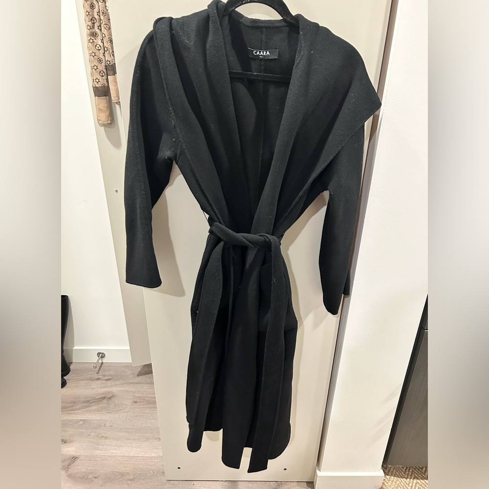 Caara Wrap Wool-blend Trenchcoat